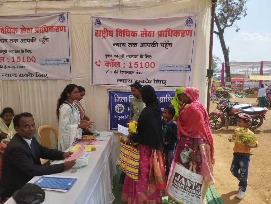 माता मावली मेला नारायणपुर में  विधिक जागरूकता कार्यक्रम