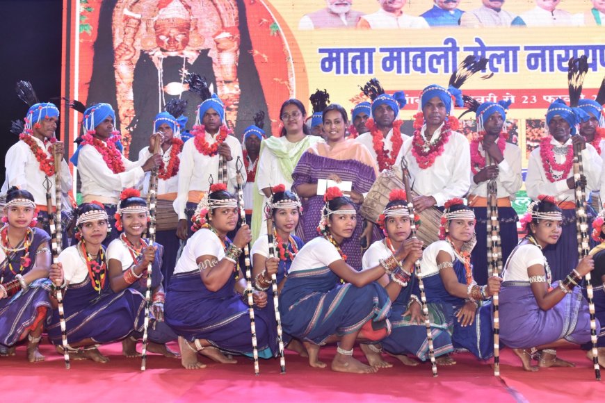 मावली मेले की सांस्कृतिक संध्या में पहले दिन देखने को मिली स्थानीय लोक नर्तक दलों की मनमोहक प्रस्तुति