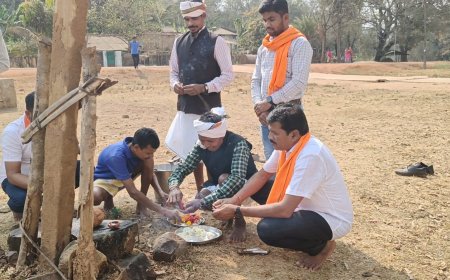 माता जुंगे डोकरी की सेवा-अर्चना के साथ कोहकामेटा में शुरू हुआ समृद्ध आदिवासी संस्कृति का महोत्सव बस्तर पंडुम