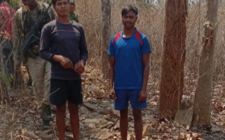 नारायणपुर पुलिस को बड़ी सफलता: आईईडी लगाने की फिराक में घूमते दो नक्सली गिरफ्तार