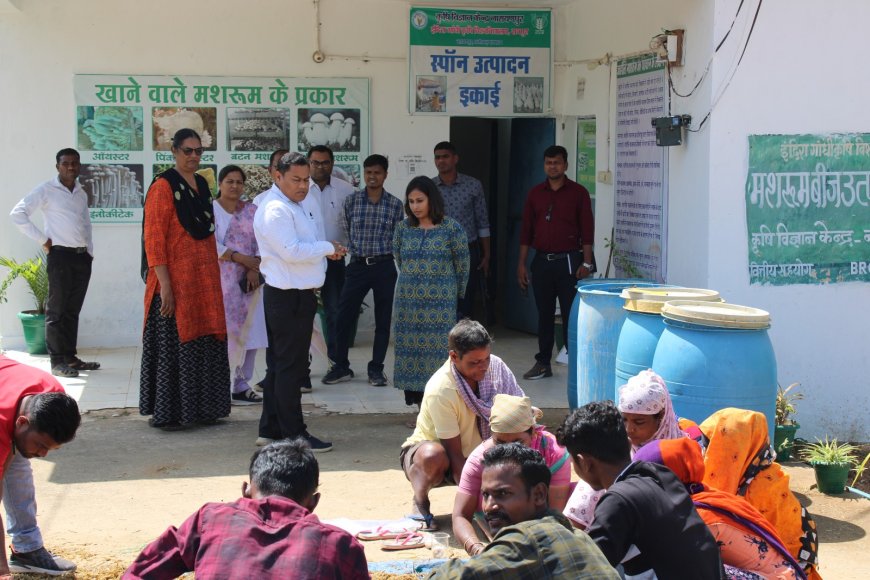 कलेक्टर ने किया कृषि विज्ञान केंद्र का औचक निरीक्षण