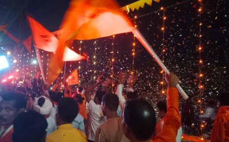 नारायणपुर में श्री राम नवमी पर भव्य भंडारा और विशाल शोभायात्रा का आयोजन