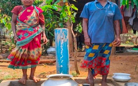 जल जीवन मिशन के तहत् कोसी बाई और मुरा राम नुरूटी को अब घर में ही मिल रहा शुद्ध पानी