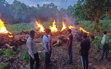 कुडमेल-कलहाजा-जाटलूर मुठभेड़: मारे गए नक्सलियों के शवों का अंतिम संस्कार