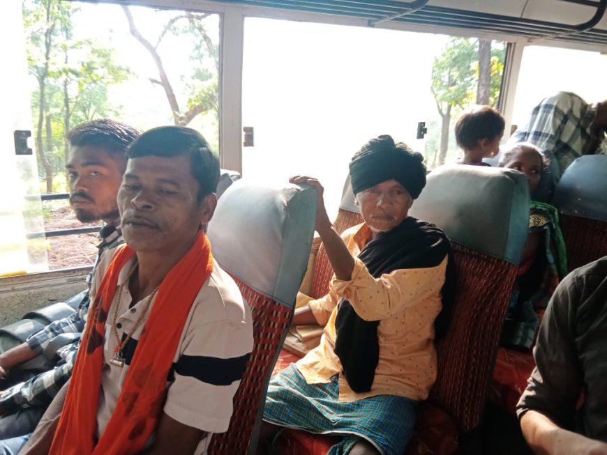 नारायणपुर में नक्सली क्षेत्र के लिए बस सेवा का शुभारंभ