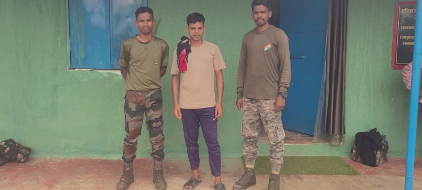 नारायणपुर में नक्सली सहयोगी गिरफ्तार, आईईडी ब्लास्ट में शामिल था आरोपी