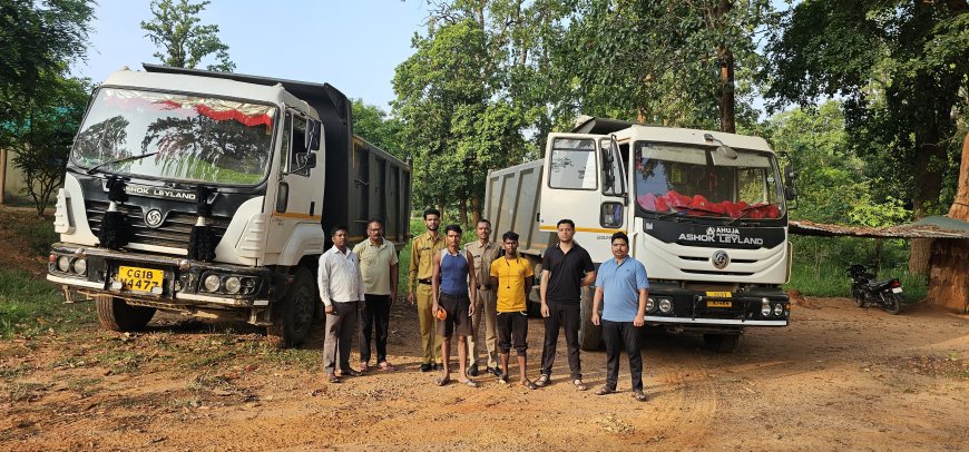 खनिज के अवैध परिवहनकर्ता दीपक निषाद के विरुद्ध प्रकरण दर्ज