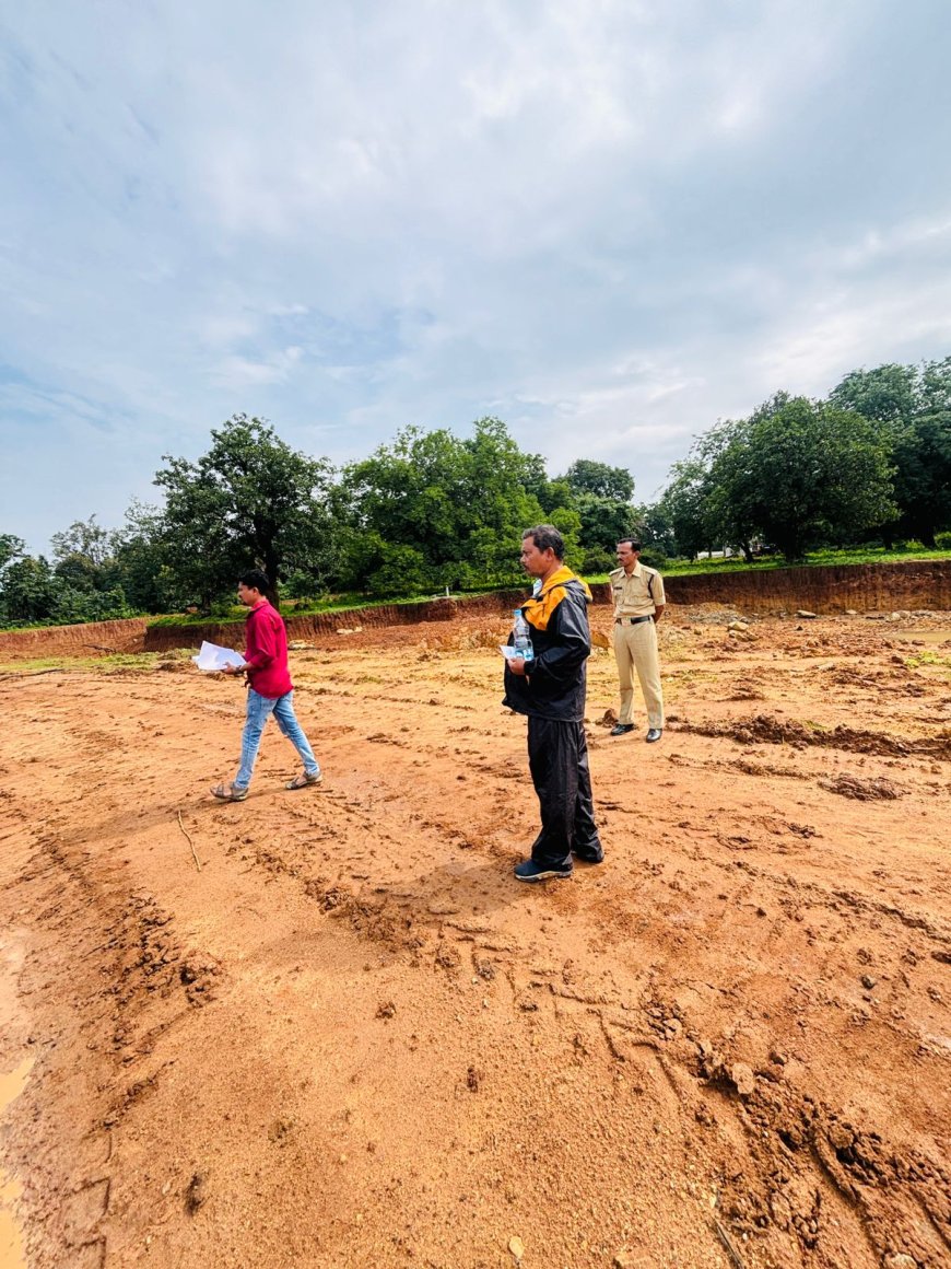 अवैध मुरूम उत्खनन पकड़ा गया, जांच दल ने दर्ज किया मामला