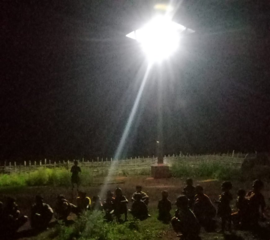 विष्णु के सुशासन में सोलर हाई मास्ट से रोशन हो रहा है अबुझमाड़