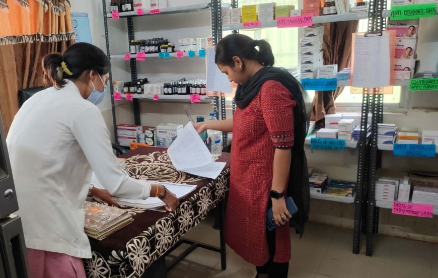 कलेक्टर ममगाईं ने किया भाटपाल के प्राथमिक स्वास्थ्य केन्द्र, आंगनबाड़ी और छात्रावास का औचक निरीक्षण