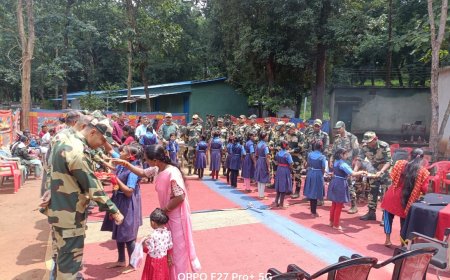 अबूझमाड़ के नक्सल प्रभावित क्षेत्रों में 133वीं वाहिनी सीमा सुरक्षा बल ने मनाया रक्षाबंधन का पावन उत्सव।