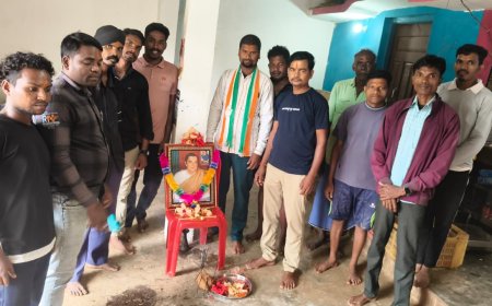 एड़का मंडल कांग्रेस ने मनाया राजीव जयंती, श्रद्धांजलि अर्पित की गई