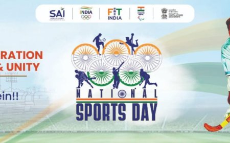 राष्ट्रीय खेल दिवस का आयोजन दिनांक 29 से 31 अगस्त तक