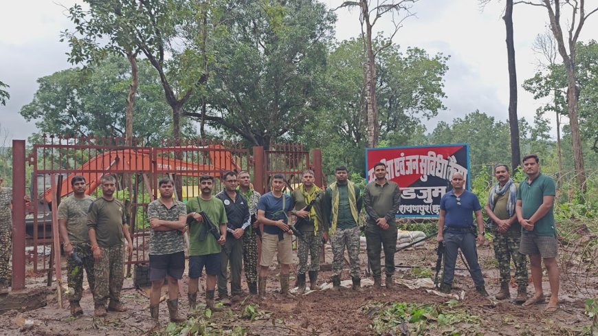 नारायणपुर में माओवादियों के खिलाफ बड़ा अभियान: एडजूम में स्थापित हुआ नवीन सुरक्षा एवं जन सुविधा कैंप