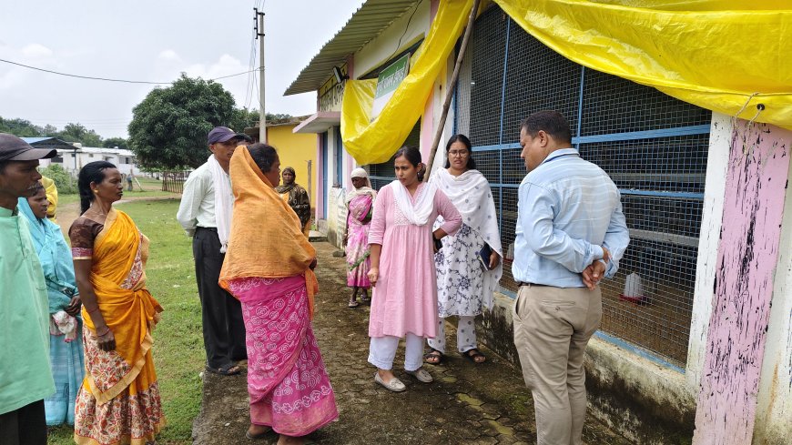 कलेक्टर ने किया कोचवाही के बहु क्रियाशील केंद्र का निरीक्षण