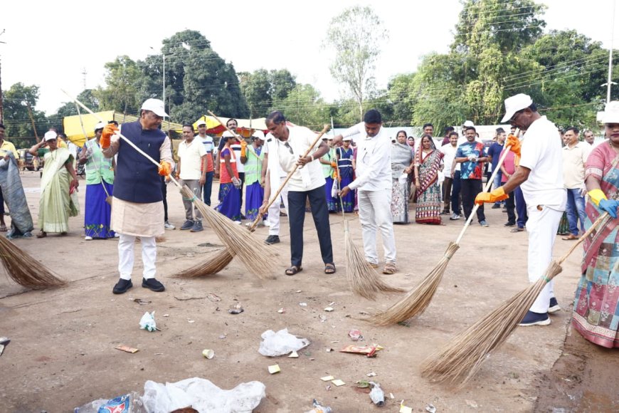 वनमंत्री श्री कश्यप ने नशा मुक्ति मैराथन और स्वच्छता ही सेवा अभियान का किया शुभारंभ