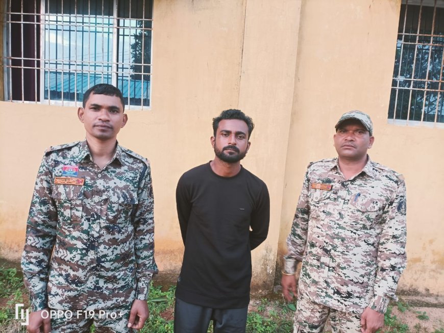 बालिका छात्रावास में दिवार कूदकर घुसने और अश्लील हरकत करने वाले आरोपी को नारायणपुर पुलिस ने किया गिरफ्तार