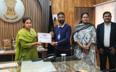 विशेष गहन पुनरीक्षण 2025 में उत्कृष्ट कार्य करने वाले बीएलओ को कलेक्टर द्वारा किया गया सम्मानित