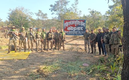 नारायणपुर पुलिस की बड़ी उपलब्धि: नक्सलियों के अघोषित राजधानी कुतुल के भीतर खोला गया नवीन कैम्प