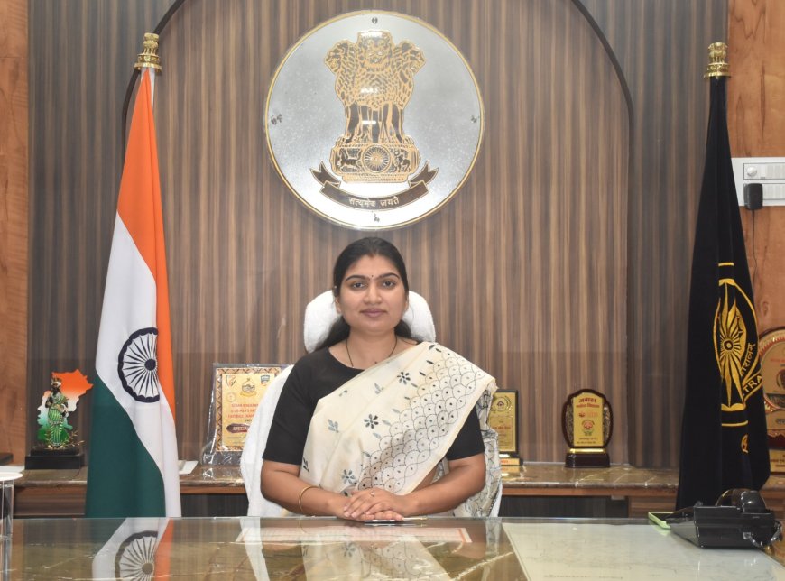 जिले की नवपदस्थ दूसरी महिला कलेक्टर नम्रता जैन ने संभाला कार्यभार