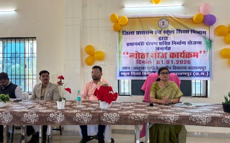 कस्तुरबा गांधी बालिका आवासीय विद्यालय सुलेंगा में न्योता भोज का हुआ आयोजन