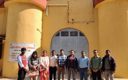 जिला उप जेल एड़का में विचाराधीन बंदियों का समग्र स्वास्थ्य परीक्षण आयोजित