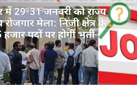रायपुर में 29-31 जनवरी को राज्य स्तरीय रोजगार मेला: निजी क्षेत्र के 15 हजार पदों पर होगी भर्ती