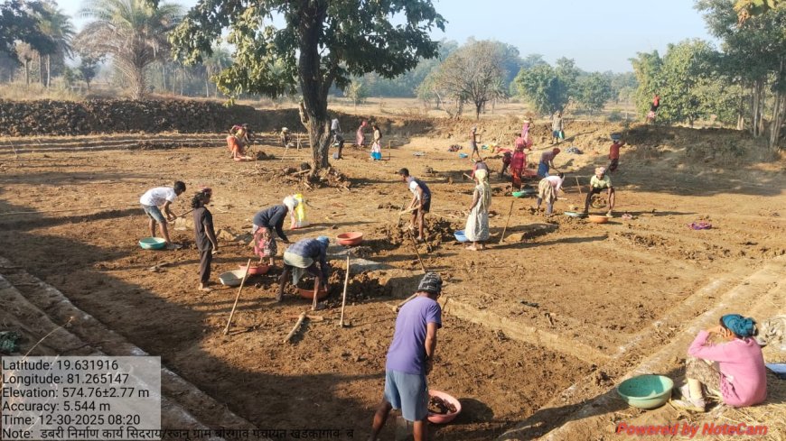 "मोर गांव मा पानी" अभियान के तहत जिले में 168 आजीविका डबरी स्वीकृत