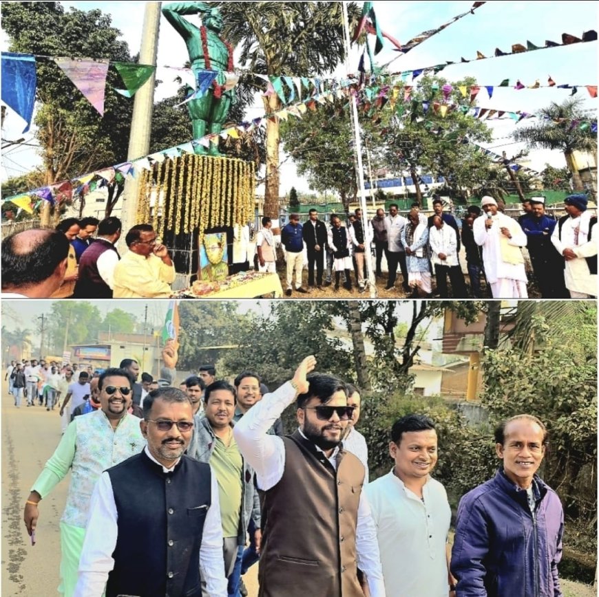 नारायणपुर में नेताजी सुभाष चंद्र बोस की 129वीं जयंती: बंगबंधुओं ने दी ऐतिहासिक श्रद्धांजलि