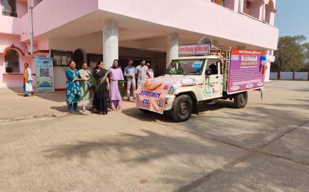 कलेक्टर नम्रता जैन ने दिखाई बाल विवाह मुक्ति रथ को हरी झंडी, बाल विवाह मुक्त भारत अभियान के तहत् जिले में जागरूकता अभियान तेज