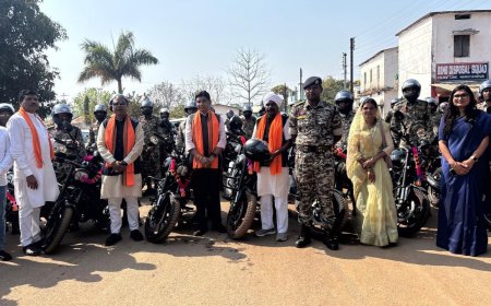 नारायणपुर पुलिस को मिली 200 हाईटेक मोटर साइकिल, नक्सल विरोधी अभियान में मिलेगी मदद