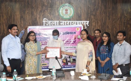 नारायणपुर में टीबी मरीजों को मिला पोषण आहार, कलेक्टर ने की पहल