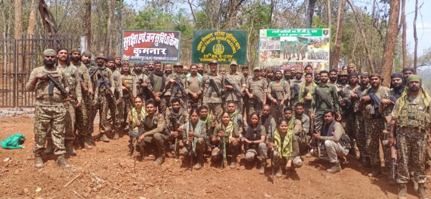 नारायणपुर पुलिस ने 'कुमनार' में खोला नवीन सुरक्षा एवं जन सुविधा कैंप, अब निर्भीक होकर तिरंगा फहराएंगे अबूझमाड लोग