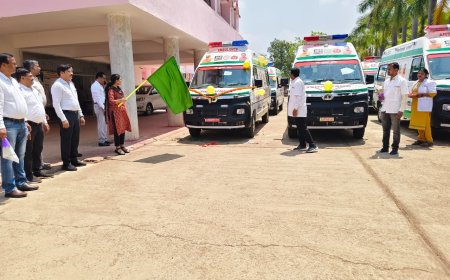 नारायणपुर को मिली 09 नई 108 संजीवनी एक्सप्रेस एंबुलेंस, आपातकालीन स्वास्थ्य सेवाओं को मिला नया संबल