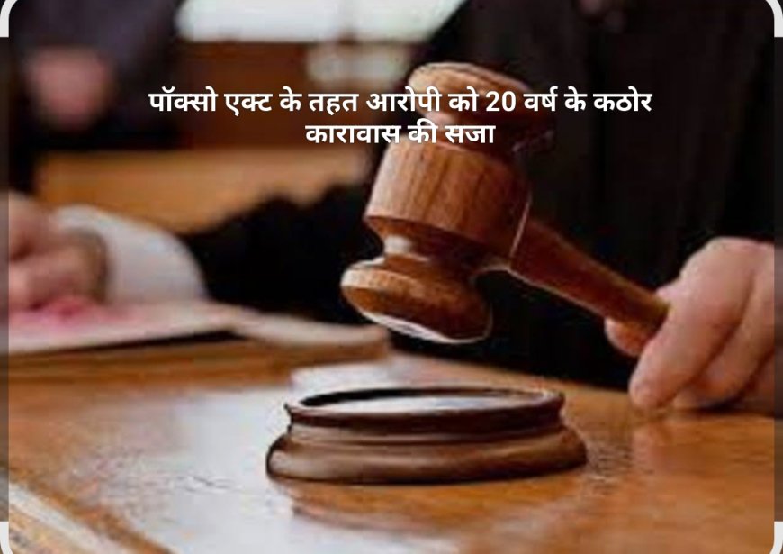 पॉक्सो एक्ट के तहत आरोपी को 20 वर्ष के कठोर कारावास की सजा