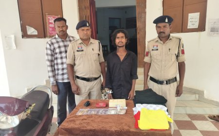 नारायणपुर पुलिस ने 2 चोरी का खुलासा कर आरोपी दबोचा, जेवर-एक्टिवा बरामद