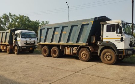 नारायणपुर: कलेक्टर के निर्देश पर अवैध गिट्टी लदे दो हाइवा जब्त