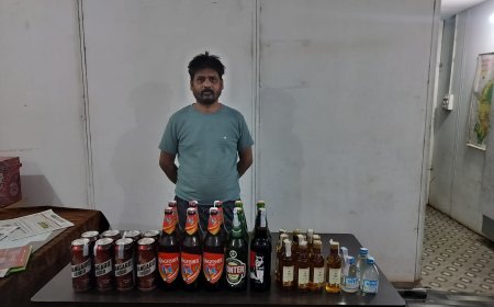 नारायणपुर पुलिस की कार्रवाई, अवैध शराब विक्रय करते एक आरोपी गिरफ्तार