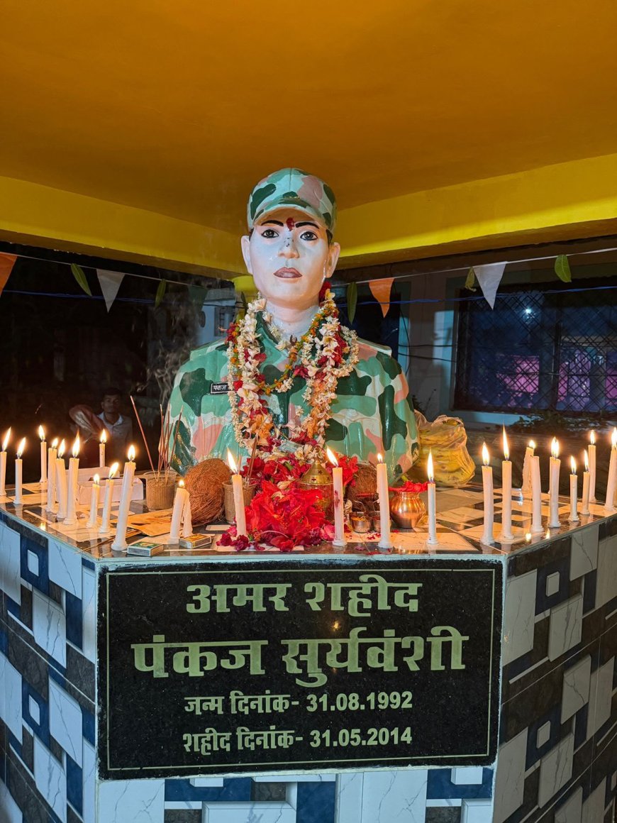 नारायणपुर में शहीद जवान पंकज सूर्यवंशी की पुण्यतिथि पर पुलिस ने दी श्रद्धांजलि, SP रॉबिंसन गुड़िया ने नमन कर याद किया बलिदान