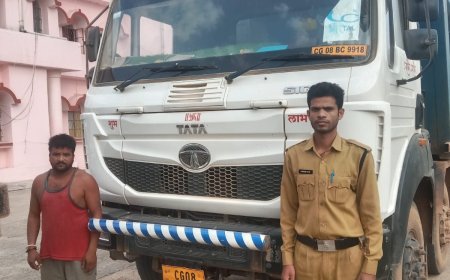 नारायणपुर में खनिजों के अवैध परिवहन पर बड़ी कार्रवाई, 5 हाइवा वाहन जब्त