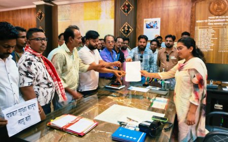 नारायणपुर में पत्रकारों का हल्ला बोल, सुरक्षा कानून लागू करने की मांग को लेकर दिया एकदिवसीय धरना