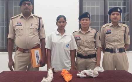 कोहकामेटा पुलिस की त्वरित कार्रवाई, घरेलू विवाद में पिता की हत्या करने वाली युवती गिरफ्तार, सामग्री बरामद