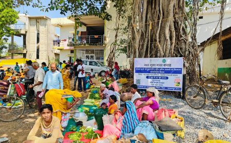 नारायणपुर के बुधवारी बाजार में चला नशा मुक्त भारत अभियान, लोगों ने लिया नशा छोड़ने का संकल्प
