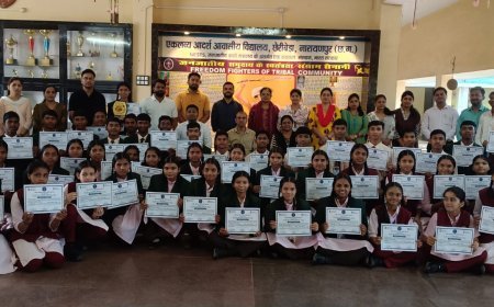 आंचलिक स्तर जोनल लेवल की राष्ट्रीय युवा संसद प्रतियोगिता में EMRS छेरीबेड़ा के विद्यार्थियों ने बढ़ाया छत्तीसगढ़ का गौरव