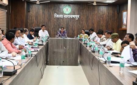 कलेक्टर नम्रता जैन ने दिए सख्त निर्देश: बस्तर मुन्ने और नियद नेल्लानार योजना के काम समय पर पूरे करें, संस्थागत प्रसव को बढ़ावा दें