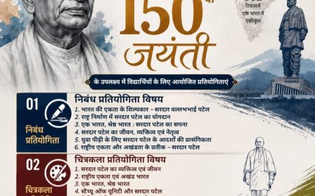 भारी बारिश के कारण स्थगित हुई सरदार पटेल की 150वीं जयंती प्रतियोगिताएँ अब 1 अगस्त को DRG Training Arena में होंगी आयोजित