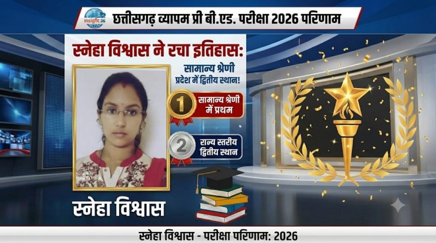 स्नेहा विश्वास ने रचा इतिहास, सामान्य श्रेणी में पहला और पूरे प्रदेश में हासिल किया दूसरा स्थान