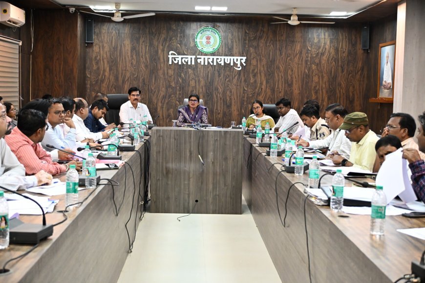 कलेक्टर नम्रता जैन ने दिए सख्त निर्देश: बस्तर मुन्ने और नियद नेल्लानार योजना के काम समय पर पूरे करें, संस्थागत प्रसव को बढ़ावा दें