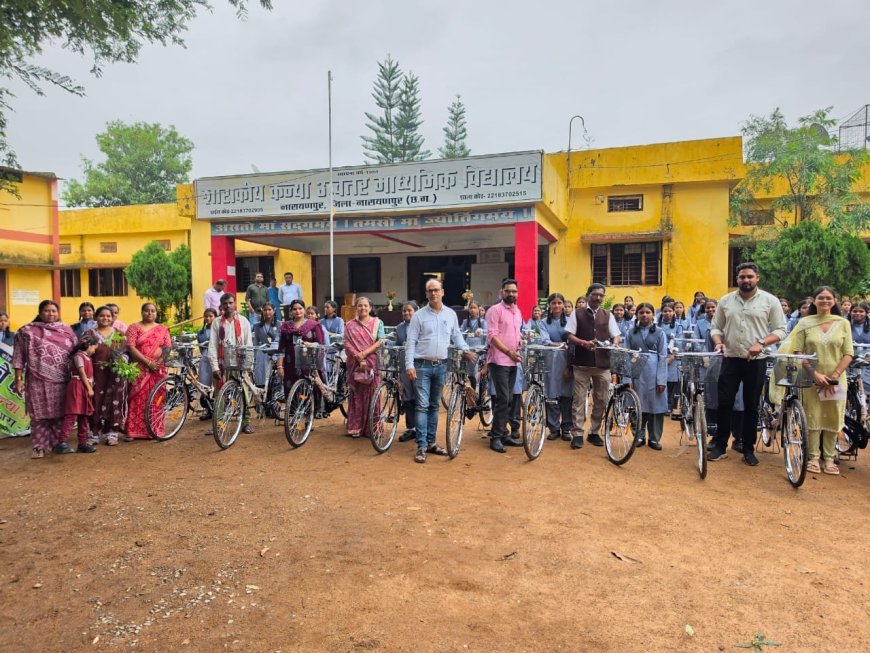 सरस्वती सायकल योजना से सशक्त होंगी बेटियां, 71 छात्राओं को मिला योजना का लाभ