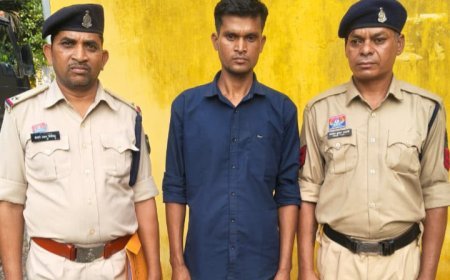 हत्या के प्रयास के मामले में फरार आरोपी गिरफ्तार, टंगिया भी बरामद, भेजा गया न्यायिक अभिरक्षा में